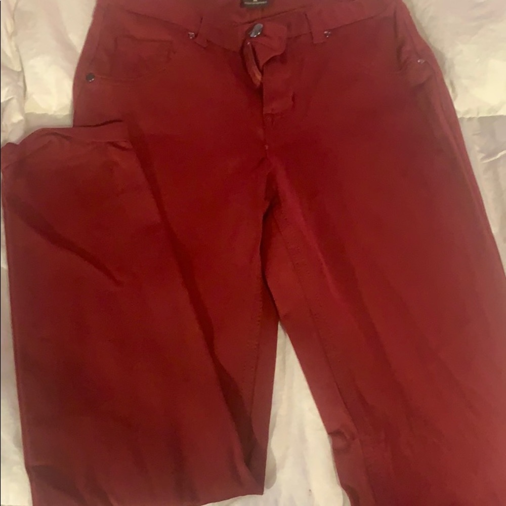 Burgundy pants